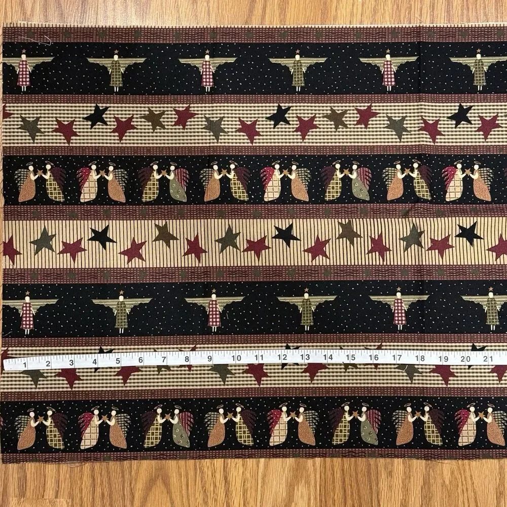 Vtg Moda ANGEL Stripe Cotton Fabric Quilt Bundle Moda Barmmock & Patak Xmas